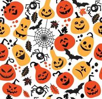 Seamless pattern of halloween. vector