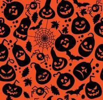 Seamless pattern of halloween. vector