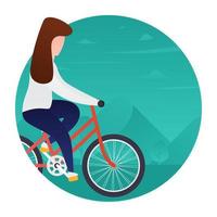 Trendy Cycling Concepts vector