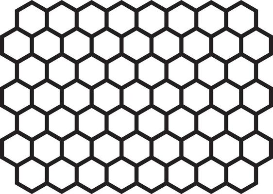 Honeycomb Black and White