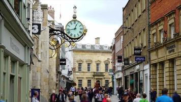 Timelapse calle comercial en la ciudad de York en el Reino Unido video