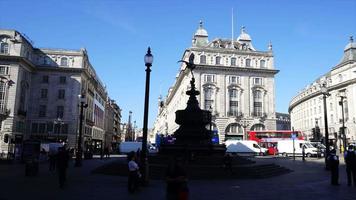 timelapse picadilly circus in london city, engeland video