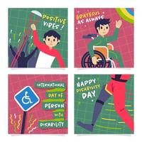 International Disability Day Social Media Post vector
