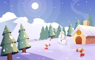 Winter Wonderland Background vector