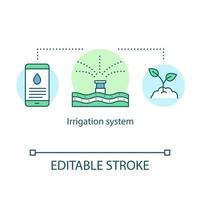 Irrigation system concept icon vector