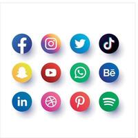 Social media icon free vector