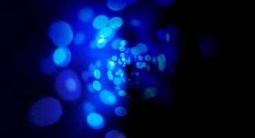 Round blue bokeh blurred abstract background photo