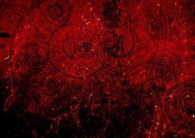 espiral negra en la pared de telarañas rojas foto