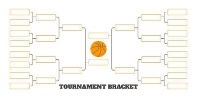 16 team tournament bracket championship template flat style design vector illustration