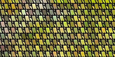 Light Green, Yellow vector pattern with polygonal style.