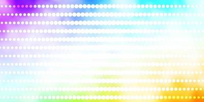 Light Multicolor vector texture with circles.
