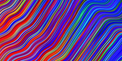 Light Multicolor vector background with curves.