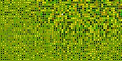 Light Green, Yellow vector pattern with spheres.