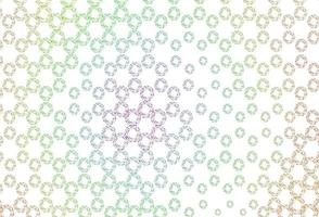 Light multicolor, rainbow vector background with bubbles.