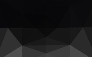 Dark Black vector polygon abstract layout.