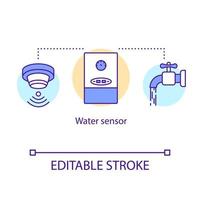 icono de concepto de sensor de agua vector