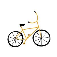 Doodle simple dibujado a mano de una bicicleta, ilustración vectorial vector