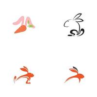 rabbit logo vector