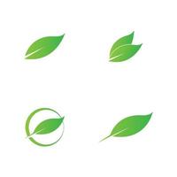 green leaf logo vector