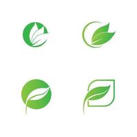 green leaf logo vector