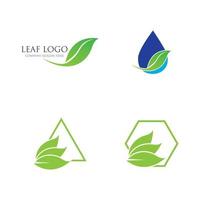 green leaf logo vector