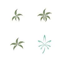 logo de hoja de cannabis vector