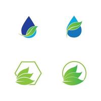 green leaf logo vector