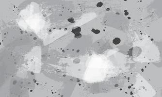 Black and white abstract painting vector