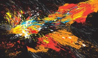 Colorful abstract painting vector