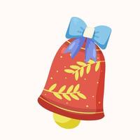 Christmas bell for decorating a Christmas tree vector