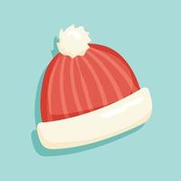 christmas hat bright vector illustration