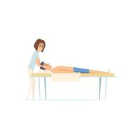 spa relax fisioterapia procedimiento reparador masaje lesión deporte estiramiento doctor dibujos animados ilustraciones