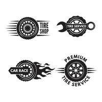 logotipos de carreras con imágenes de diferentes coches ruedas