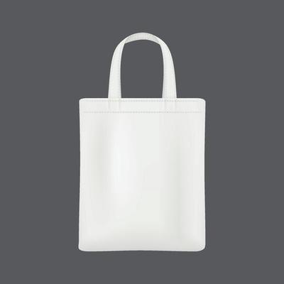 Realistic craft shopping bag