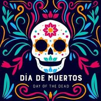 vector dia de muertos. dia de los muertos ilustracion