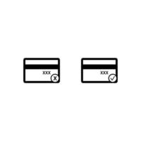 Credit Card vector backside number for finance icon