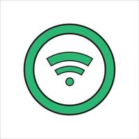 Illustration Vector Graphic of Wifi Available