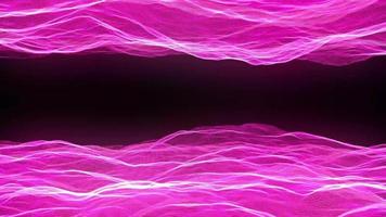 pink particle wave loop animation video