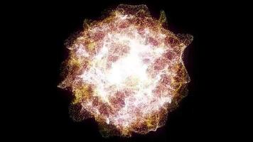 energy fractal particle ball loop animation video