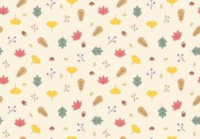 A background with random plant designs. Simple pattern design template. vector