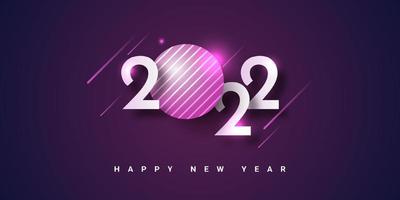 2022 Happy new year illustration template design vector