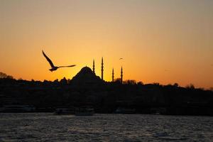 historical istanbul silhouette photo