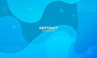 Abstract Blue Fluid Wave Background vector