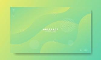 Abstract Green Fluid Wave Background vector