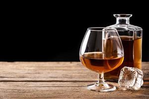 Cognac or whiskey drink