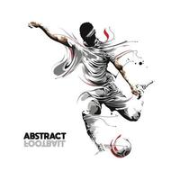 abstract football soccer splash painting vector