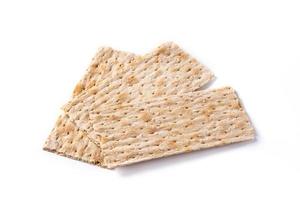 Traditional matzah bread photo