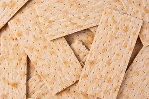 Traditional matzah bread background photo