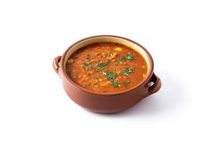 Red lentil soup photo