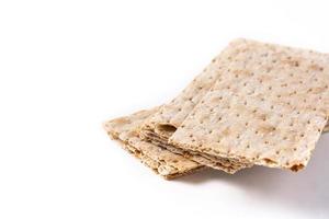 Traditional matzah bread photo